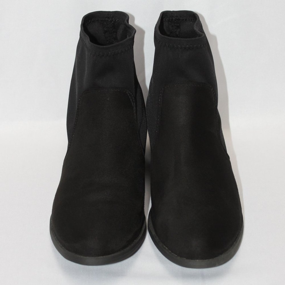 NWOT ASOS Suede Black Ankle Sock Boots